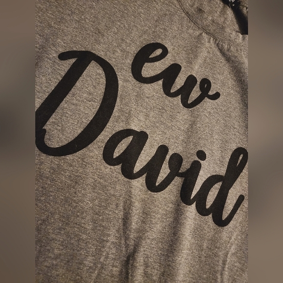 ** 2/$20 ** "Ew David" Graphic Short Sleeve Tee - Picture 2 of 5